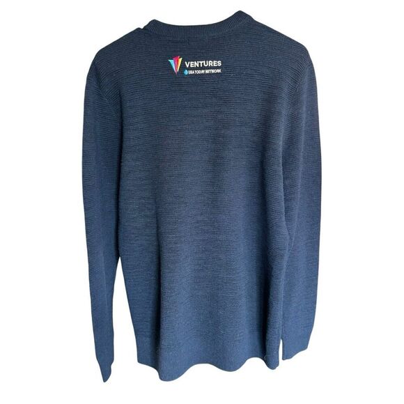 Smartwool Sweater Men's Brookline Blue Sz M Wool Blend Casual Athleisure - Picture 5 of 13